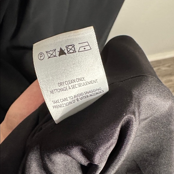 Jenny Yoo Elsie Black Chiffon Dress Size 22 Formal Bridesmaid Wedding Plus Ball - Picture 11 of 12